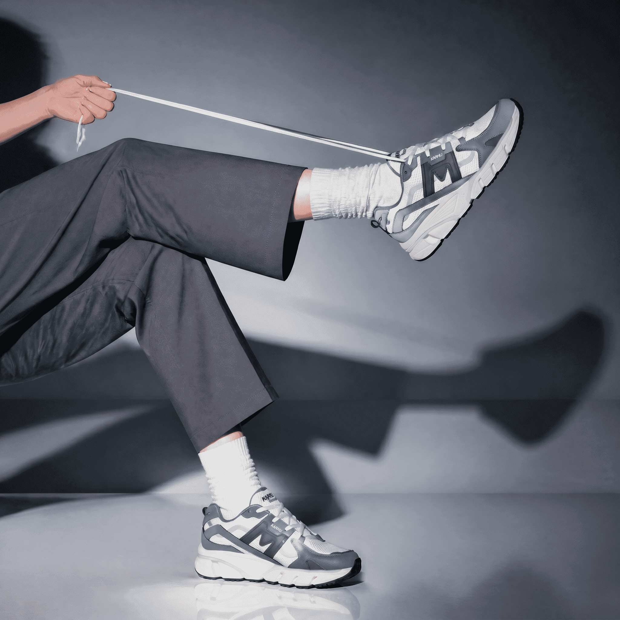 Editorial sneaker campaign generated by cnex studios